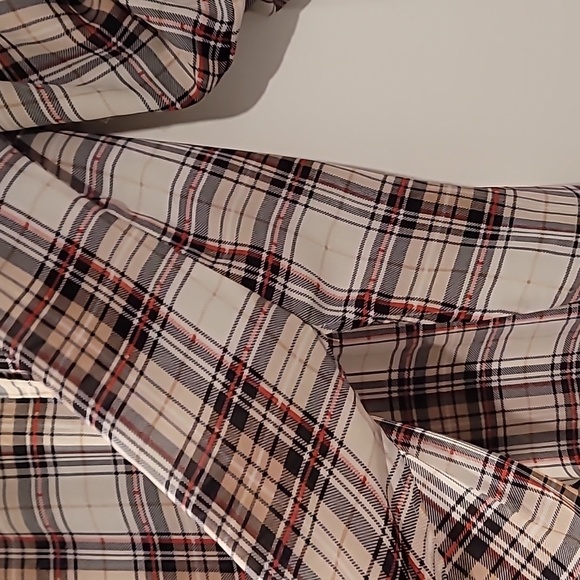 Plaid half button top, XL - Picture 3 of 4